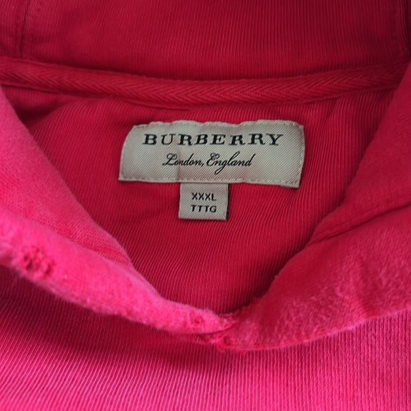 Oversized Distressed Vintage Burberry Hoodie - Picture 8 of 8